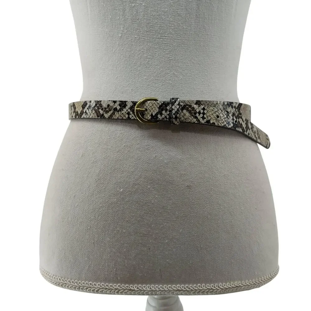 American Eagle Snake Print Size Small Skinny Genuine Leather